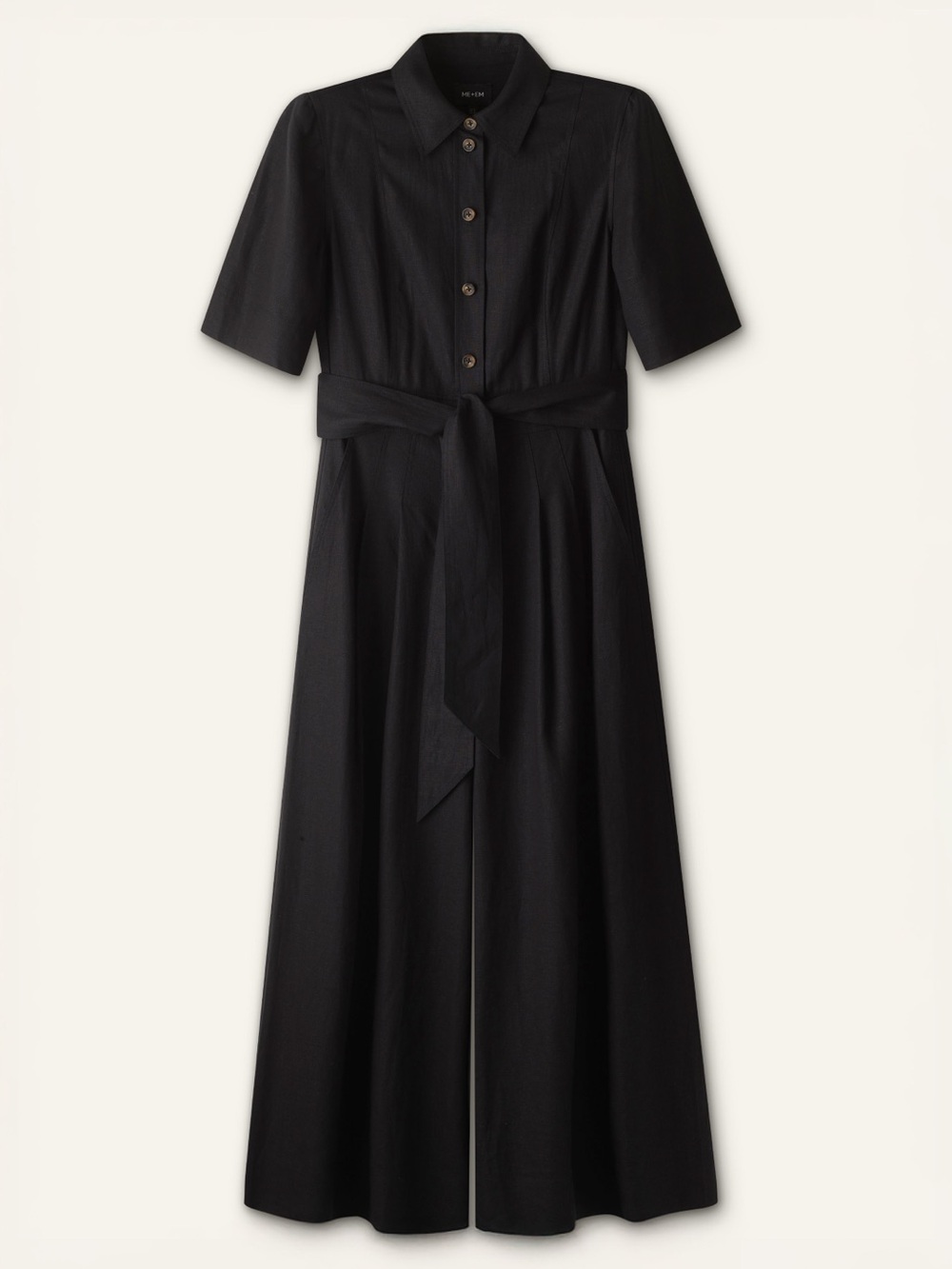 ME+EM Culotte Jumpsuit Crease-Less Linen